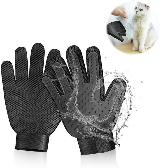 Grooming Glove for Deshedding - Efficient Pet Hair Remover Brush for Dogs, Cats, Horses (Long & Short Fur)